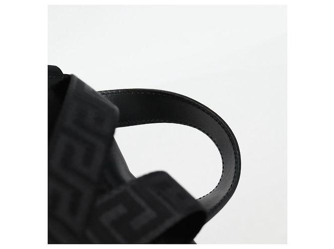 Zaino VERSACE in nylon nero e oro Auth 118728V D'oro - vista 14