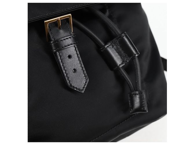 Zaino VERSACE in nylon nero e oro Auth 118728V D'oro - vista 20