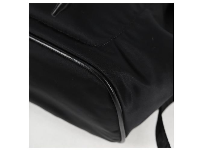 Zaino VERSACE in nylon nero e oro Auth 118733V D'oro - vista 16