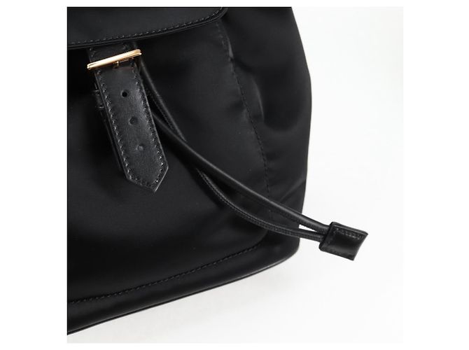 Zaino VERSACE in nylon nero e oro Auth 118733V D'oro - vista 20