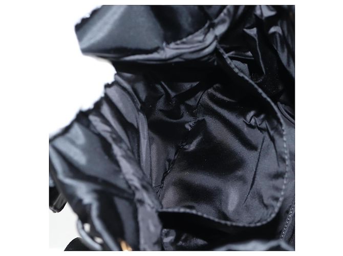 Zaino VERSACE in nylon nero e oro Auth 118733V D'oro - vista 25