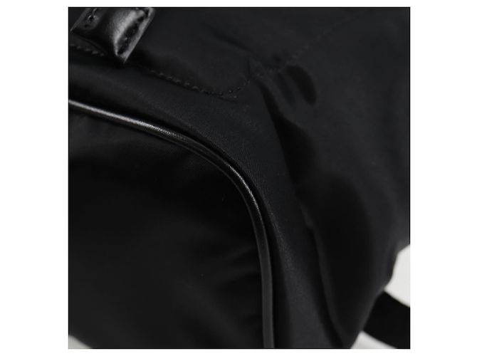 VERSACE Backpack Nylon Black Gold Auth 118730V Golden - view 16
