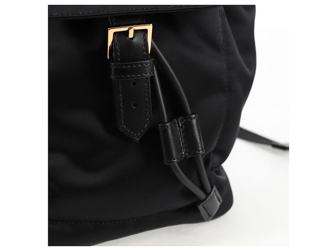 VERSACE Backpack Nylon Black Gold Auth 118730V Golden - view 20