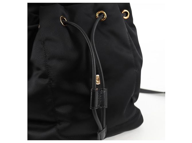 VERSACE Backpack Nylon Black Gold Auth 118730V Golden - view 21
