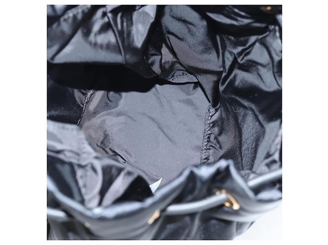 VERSACE Backpack Nylon Black Gold Auth 118734V Golden - view 11