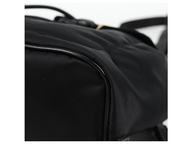 VERSACE Backpack Nylon Black Gold Auth 118734V Golden - view 16