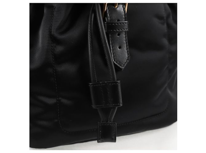 VERSACE Backpack Nylon Black Gold Auth 118734V Golden - view 20