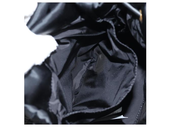 Zaino VERSACE in nylon nero e oro Auth 118731V D'oro - vista 25