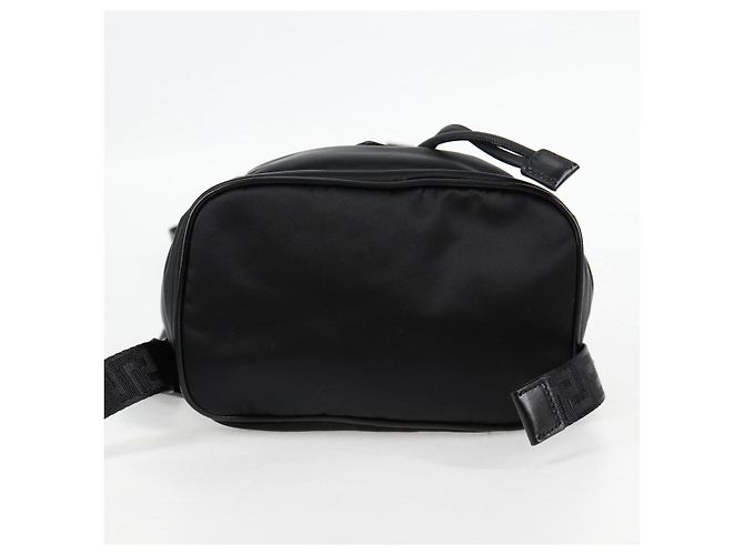 Zaino VERSACE in nylon nero e oro Auth 118731V D'oro - vista 5