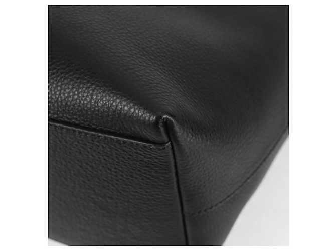 Versace Tote Bag aus Leder 2 in 1 Schwarz Gold Auth 118750V Golden - Ansicht 11