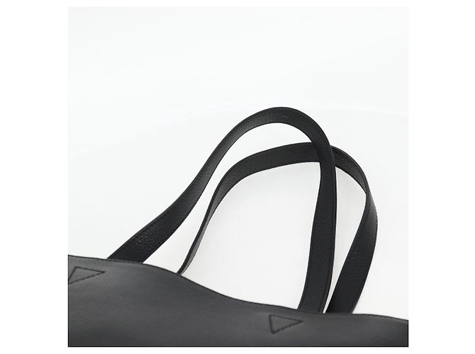 Versace Tote Bag aus Leder 2 in 1 Schwarz Gold Auth 118750V Golden - Ansicht 8