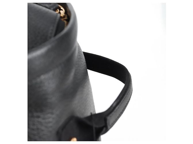Sac à dos en cuir noir et or Auth 118683V VERSACE - vue 14