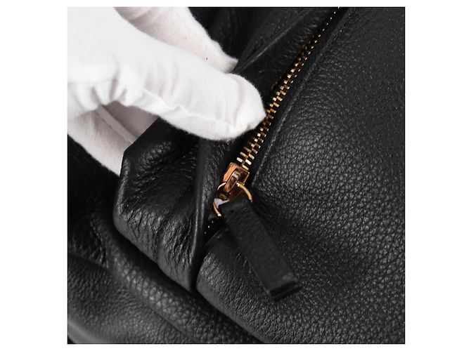 Sac à dos en cuir noir et or Auth 118683V VERSACE - vue 21