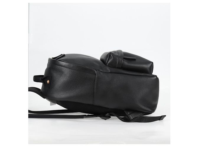 Sac à dos en cuir noir et or Auth 118683V VERSACE - vue 3