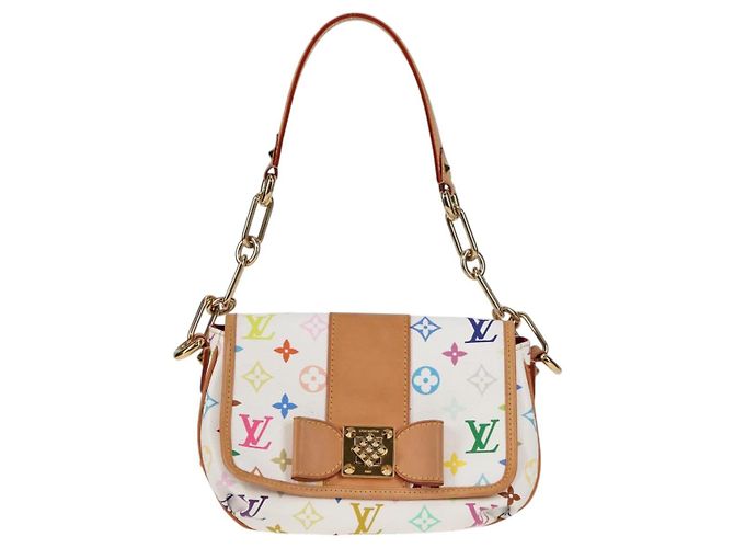 LOUIS VUITTON Monogramm Multicolor Patty Schultertasche Weiß M40305 Auth 120598SAV - Ansicht 13