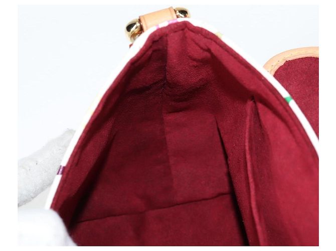 LOUIS VUITTON Monogramm Multicolor Patty Schultertasche Weiß M40305 Auth 120598SAV - Ansicht 21