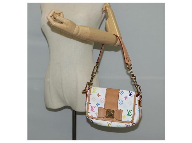 LOUIS VUITTON Monogramm Multicolor Patty Schultertasche Weiß M40305 Auth 120598SAV - Ansicht 23
