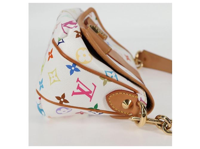 LOUIS VUITTON Monogramm Multicolor Patty Schultertasche Weiß M40305 Auth 120598SAV - Ansicht 4