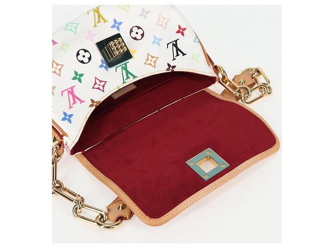 LOUIS VUITTON Monogramm Multicolor Patty Schultertasche Weiß M40305 Auth 120598SAV - Ansicht 9