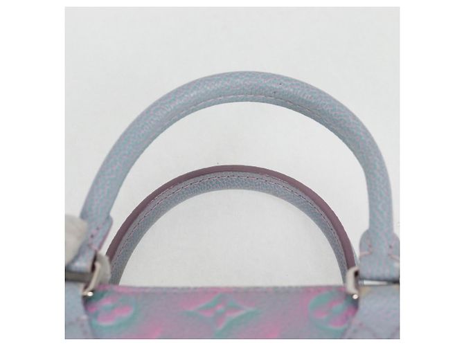 LOUIS VUITTON Borsa On The Go PM Monogram Empreinte 2way Blu M46067 Auth MX449M - vista 14