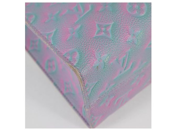 LOUIS VUITTON Borsa On The Go PM Monogram Empreinte 2way Blu M46067 Auth MX449M - vista 15