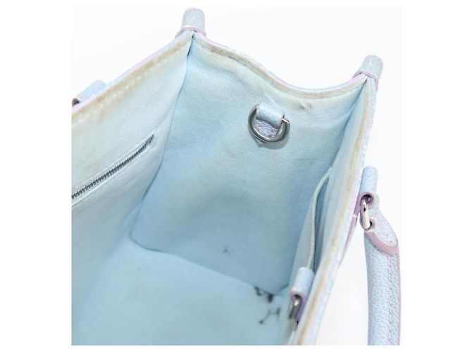 LOUIS VUITTON Borsa On The Go PM Monogram Empreinte 2way Blu M46067 Auth MX449M - vista 19