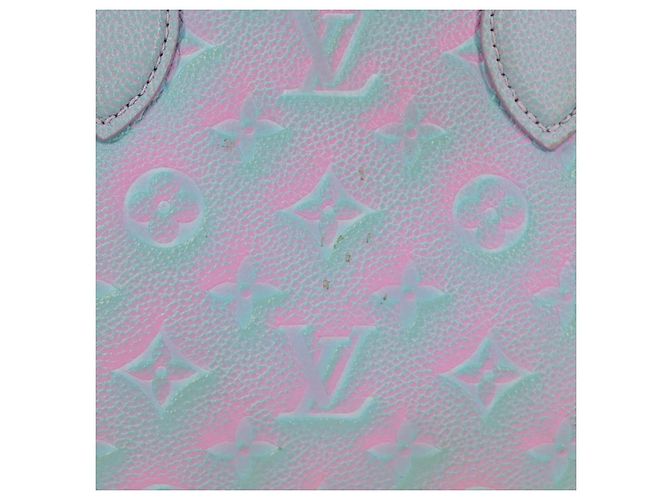 LOUIS VUITTON Borsa On The Go PM Monogram Empreinte 2way Blu M46067 Auth MX449M - vista 2