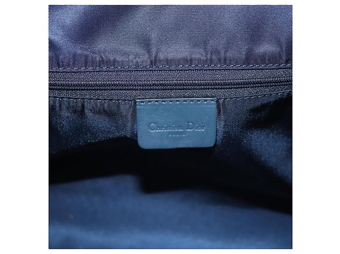 Borsa Boston in tela Trotter Christian Dior 2way Navy Gold Auth BD2104SAV - vista 19