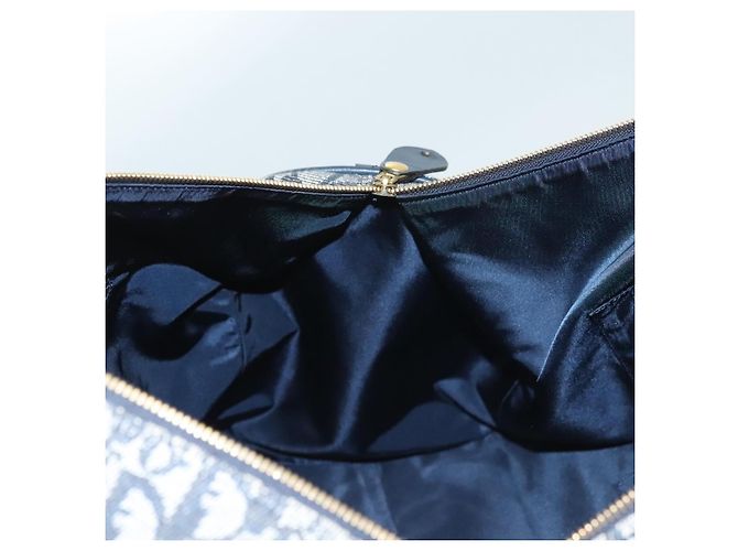 Borsa Boston in tela Trotter Christian Dior 2way Navy Gold Auth BD2104SAV - vista 20