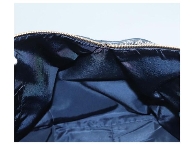 Borsa Boston in tela Trotter Christian Dior 2way Navy Gold Auth BD2104SAV - vista 21