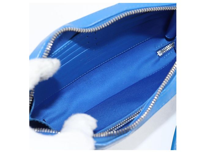 LOUIS VUITTON Monogram Clouds Soft Trunk Wallet Borsa a Spalla M45432 Auth 126007SAM Blu - vista 10