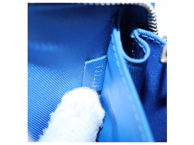 LOUIS VUITTON Monogram Clouds Soft Trunk Wallet Borsa a Spalla M45432 Auth 126007SAM Blu - vista 11