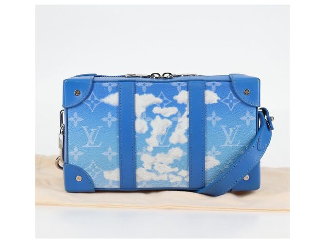LOUIS VUITTON Monogram Clouds Soft Trunk Wallet Borsa a Spalla M45432 Auth 126007SAM Blu - vista 12