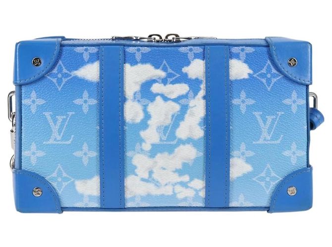 LOUIS VUITTON Monogram Clouds Soft Trunk Wallet Borsa a Spalla M45432 Auth 126007SAM Blu - vista 13