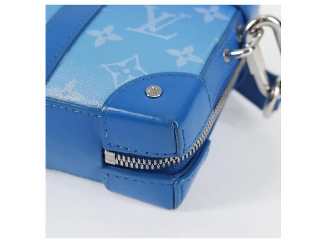 LOUIS VUITTON Monogram Clouds Soft Trunk Wallet Borsa a Spalla M45432 Auth 126007SAM Blu - vista 17