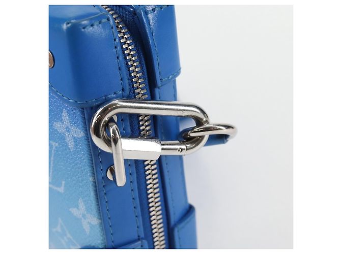 LOUIS VUITTON Monogram Clouds Soft Trunk Wallet Borsa a Spalla M45432 Auth 126007SAM Blu - vista 18