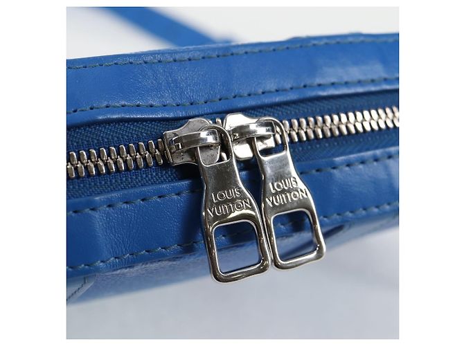 LOUIS VUITTON Monogram Clouds Soft Trunk Wallet Borsa a Spalla M45432 Auth 126007SAM Blu - vista 19