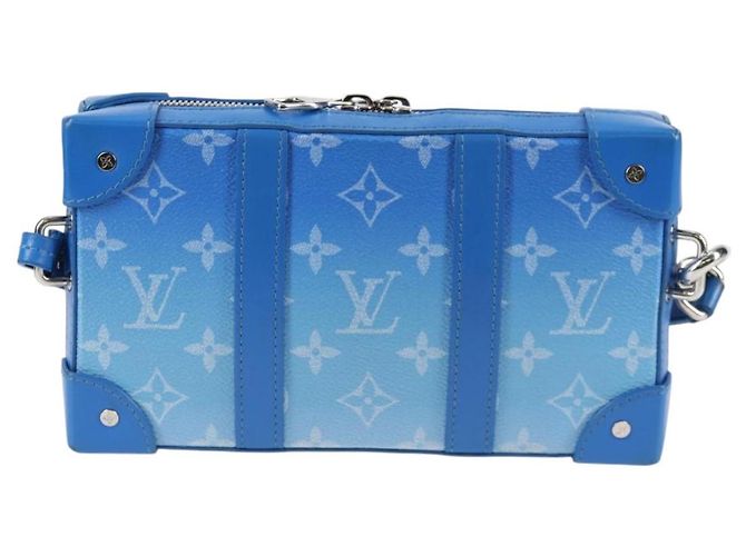 LOUIS VUITTON Monogram Clouds Soft Trunk Wallet Borsa a Spalla M45432 Auth 126007SAM Blu - vista 2