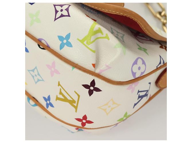 LOUIS VUITTON Monogramm Multicolor Patty Schultertasche Weiß M40305 Auth 127416SAV - Ansicht 15