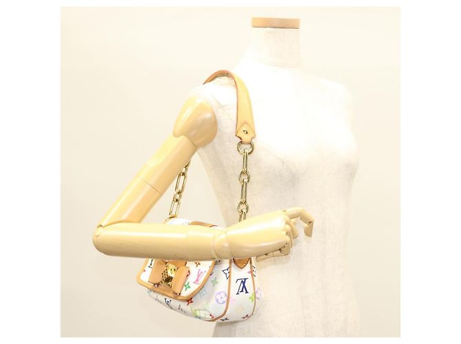 LOUIS VUITTON Monogramm Multicolor Patty Schultertasche Weiß M40305 Auth 127416SAV - Ansicht 23
