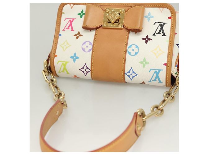 LOUIS VUITTON Monogramm Multicolor Patty Schultertasche Weiß M40305 Auth 127416SAV - Ansicht 6