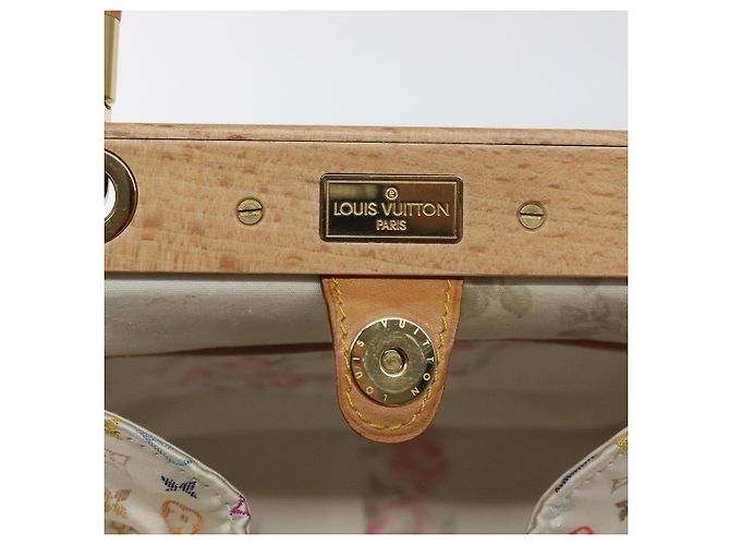 LOUIS VUITTON Bolsa Abelia Monograma Multicolor Satén Blanco M92936 LV Auth sw895SAV - vista 10