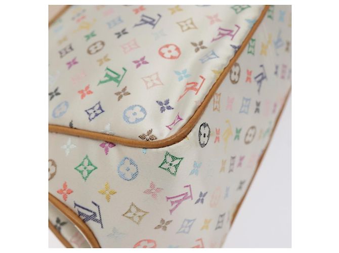 LOUIS VUITTON Bolsa Abelia Monograma Multicolor Satén Blanco M92936 LV Auth sw895SAV - vista 16