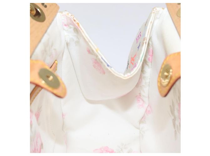 LOUIS VUITTON Bolsa Abelia Monograma Multicolor Satén Blanco M92936 LV Auth sw895SAV - vista 18