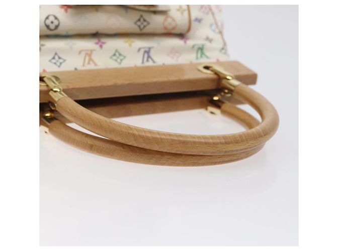 LOUIS VUITTON Bolsa Abelia Monograma Multicolor Satén Blanco M92936 LV Auth sw895SAV - vista 7