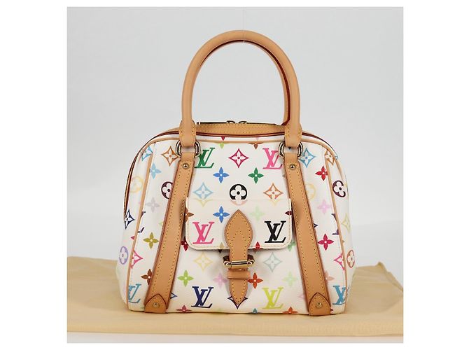 LOUIS VUITTON Handtasche Priscilla Monogramm Multicolor Weiß M40096 Auth 127133SAV - Ansicht 12
