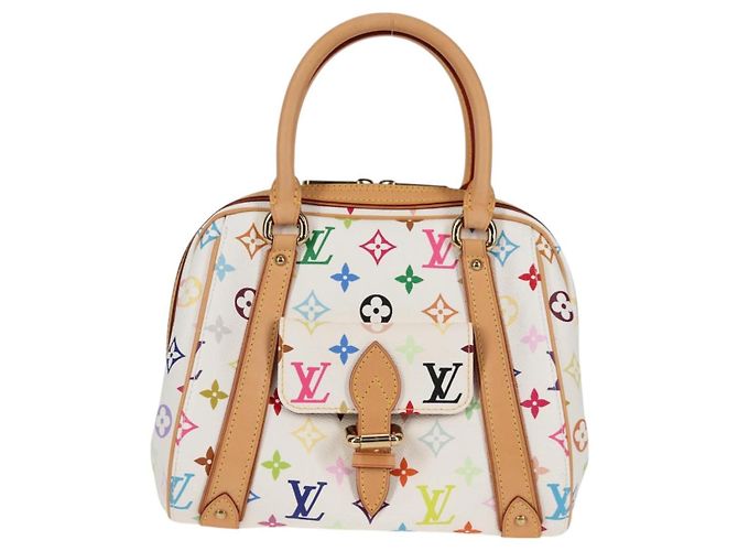 LOUIS VUITTON Handtasche Priscilla Monogramm Multicolor Weiß M40096 Auth 127133SAV - Ansicht 13