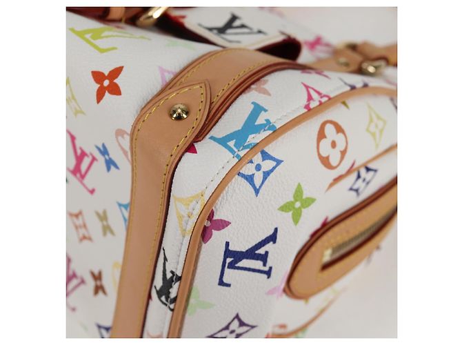 LOUIS VUITTON Handtasche Priscilla Monogramm Multicolor Weiß M40096 Auth 127133SAV - Ansicht 14