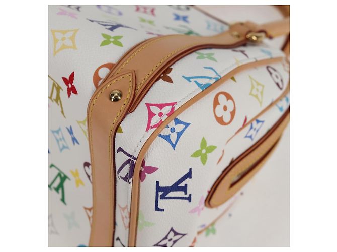 LOUIS VUITTON Handtasche Priscilla Monogramm Multicolor Weiß M40096 Auth 127133SAV - Ansicht 16