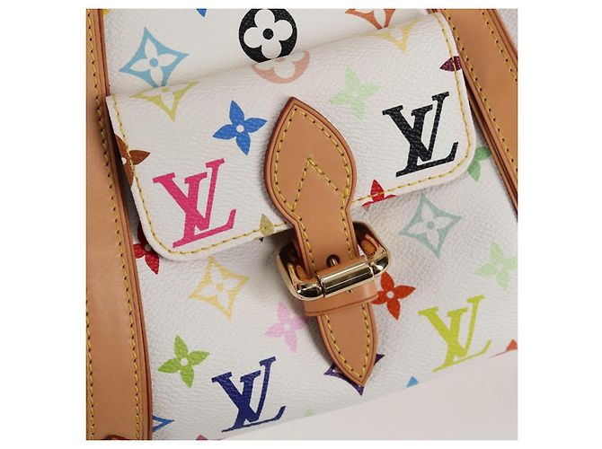 LOUIS VUITTON Handtasche Priscilla Monogramm Multicolor Weiß M40096 Auth 127133SAV - Ansicht 17